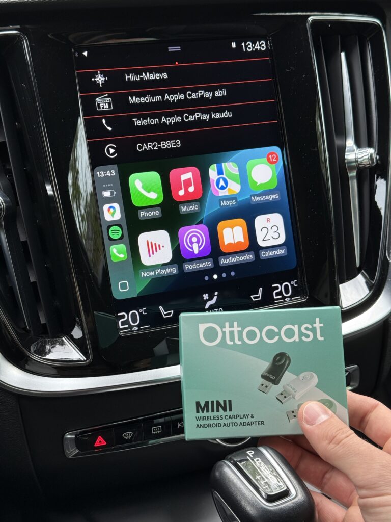 Ottocast Mini 2.0 Flow juhtmevaba CarPlay / Android Auto adapter