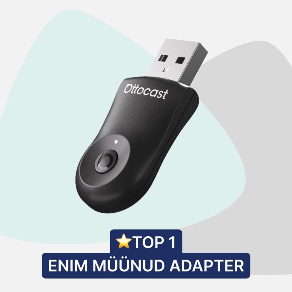 Ottocast Mini 2.0 Flow juhtmevaba CarPlay / Android Auto adapter