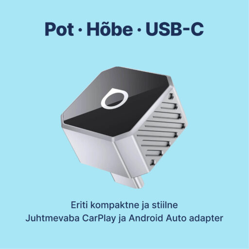 Ottocast Mini Cube 3.0 CarPlay / Android Auto juhtmevaba adapter