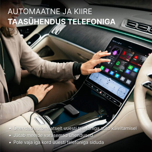 Automaatne ja kiire taasühendus telefoniga. Ühendab automaatselt uuesti telefoniga auto käivitamisel. Jätab meelde varasemad ühendused. Pole vaja iga kord uuesti telefoniga siduda.