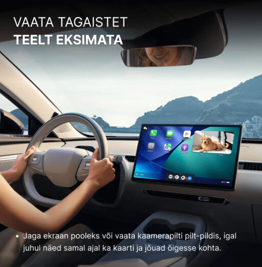 Ottocast Cabin Care tagaistme kaamera + juhtmevaba CarPlay