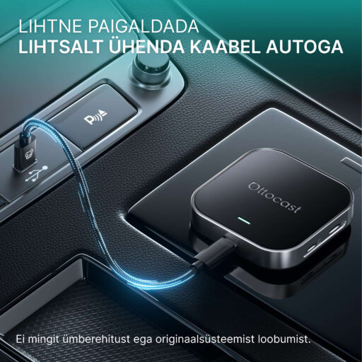 Lihtne paigaldada. Lihtsalt ühenda kaabel autoga. Ei mingit ümberehitust ega originaalsüsteemist loobumist.