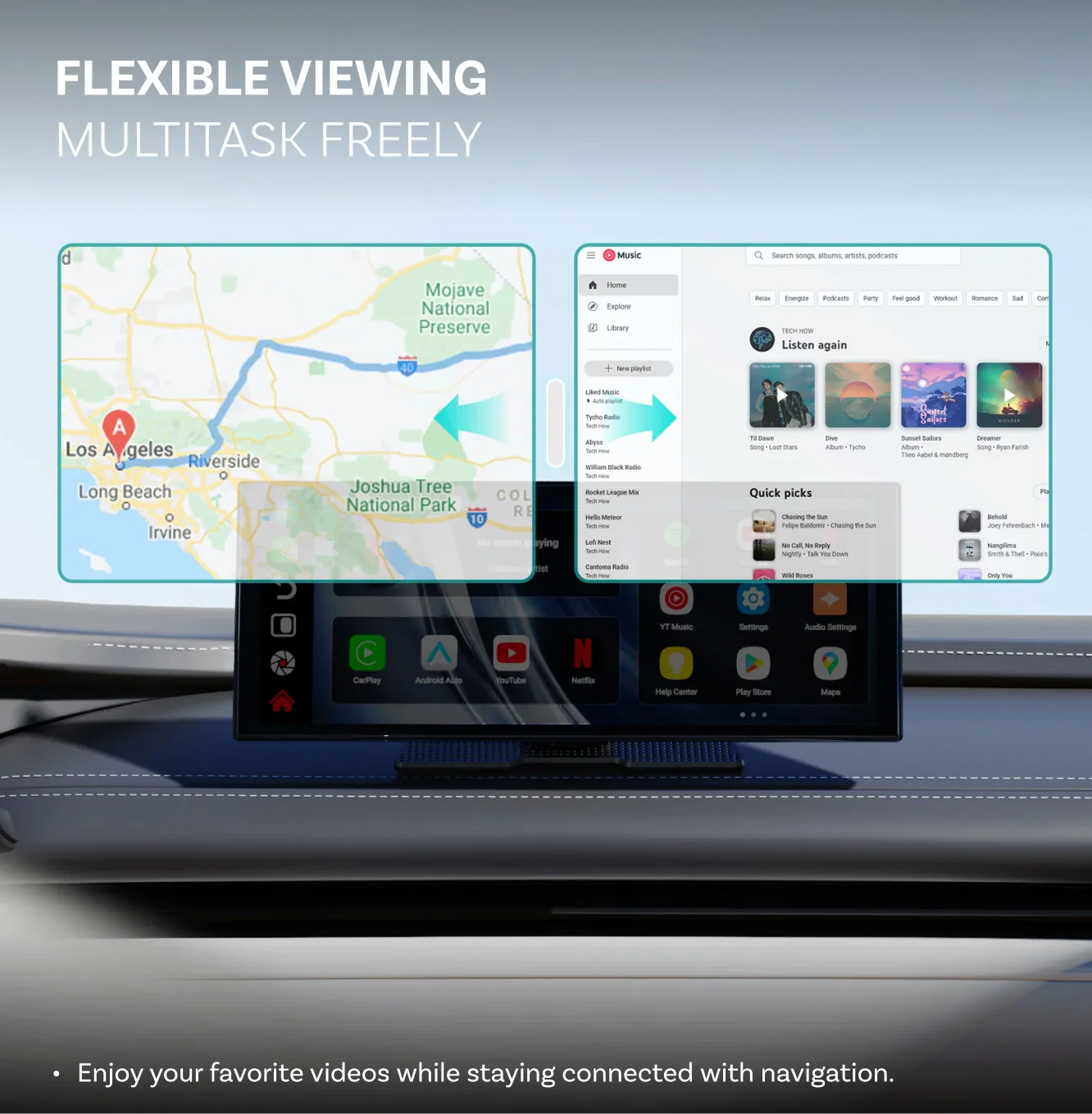 Ottoscreen AI universaalne multimeediakeskus +CarPlay +Android Auto +tagurduskaamera - Image 7