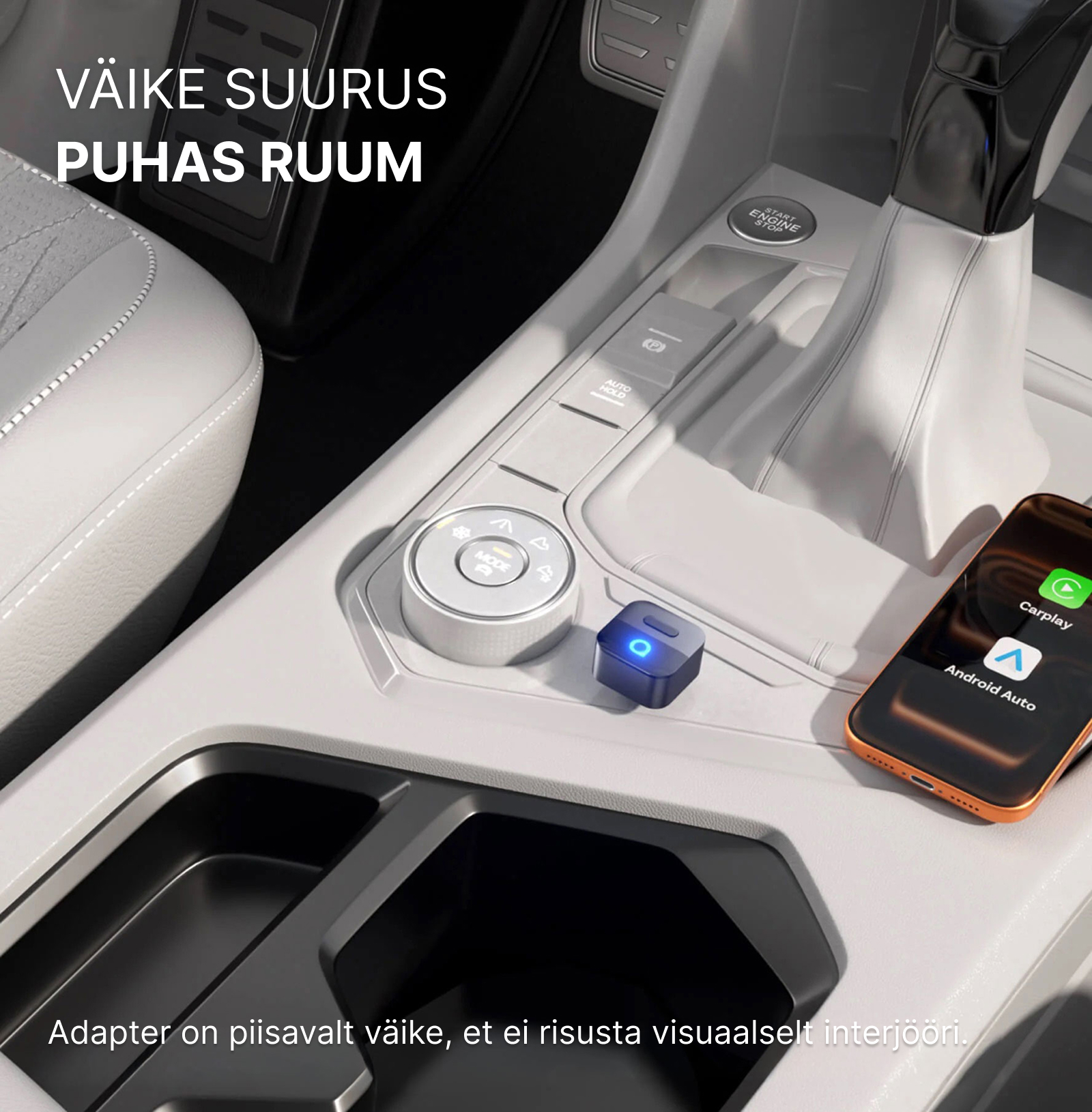 2026 Ottocast Mini Pico juhtmevaba CarPlay / Android Auto adapter - Image 4