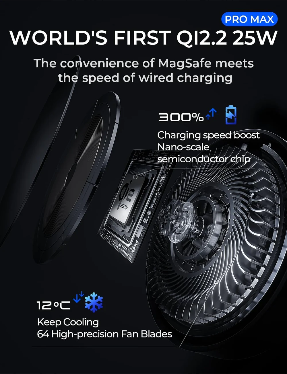 Lisen Premium Pack 25W juhtmevaba laadija autosse, MagSafe magnetkinnitusega, Qi2.2 - Image 8