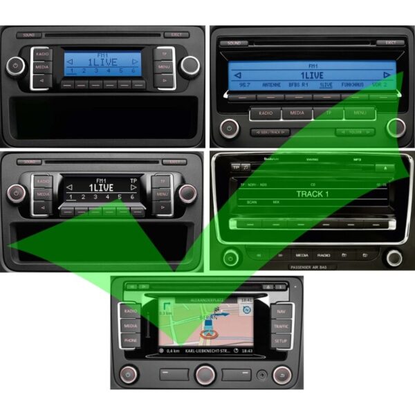 12pin Audi Volkswagen Škoda Seat Bluetooth adapter (heli + handsfree) (alates juuli 2010) - Image 3
